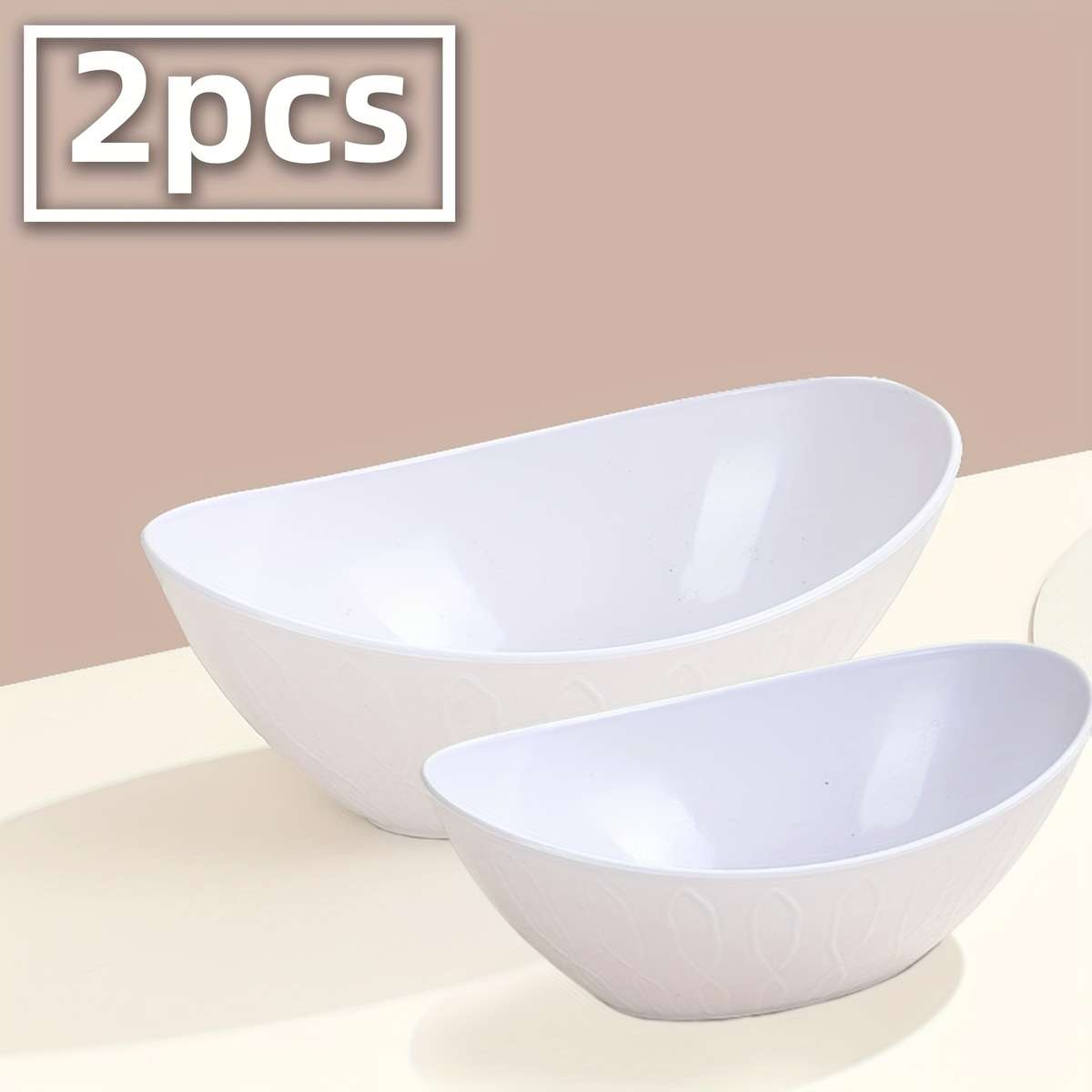 Bowl Color White Style1 Set