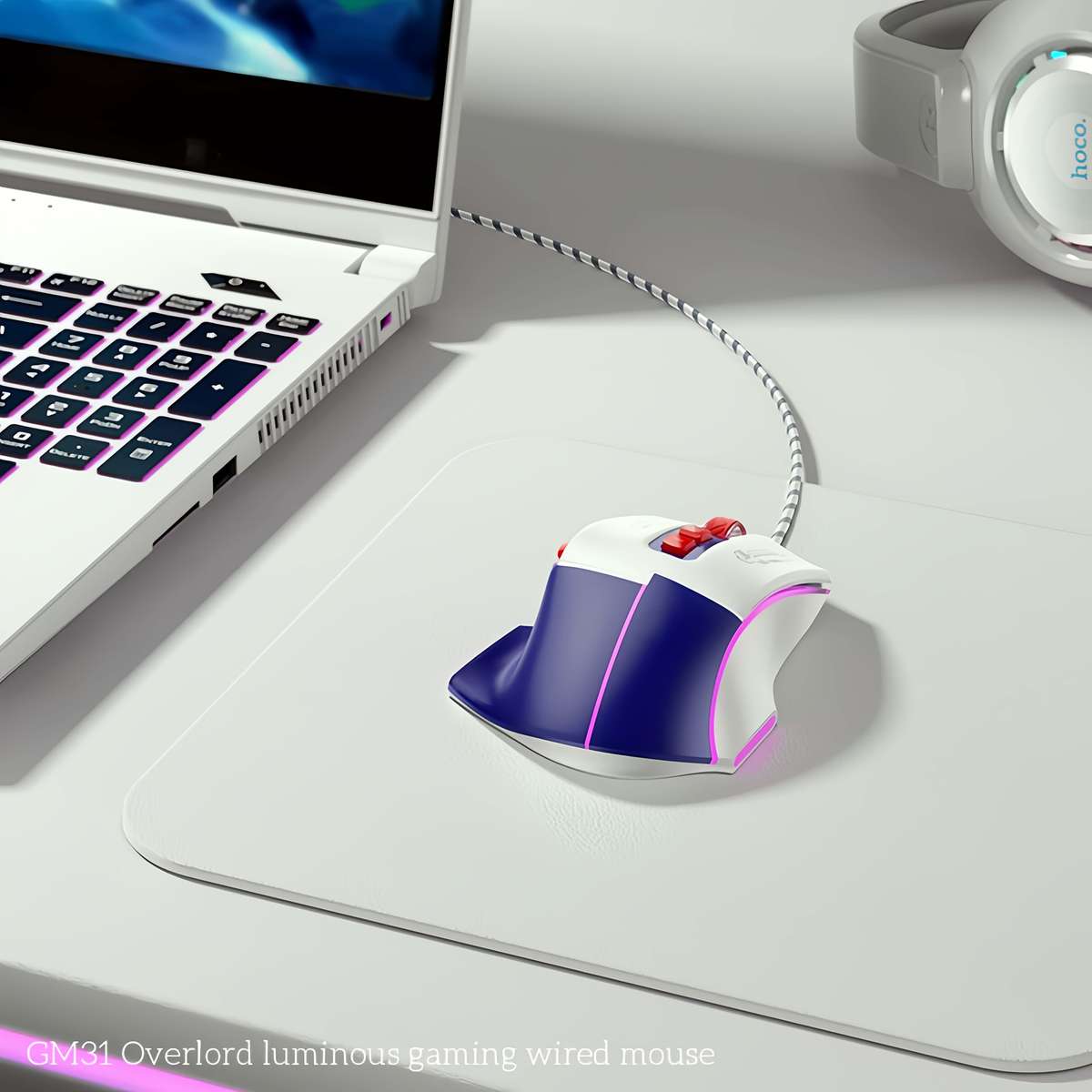 Mouse Color Gm31 Wht Blu