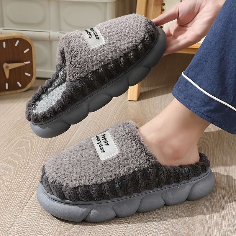 Cotton Slippers Color Grey Sizeuk 6.5-7