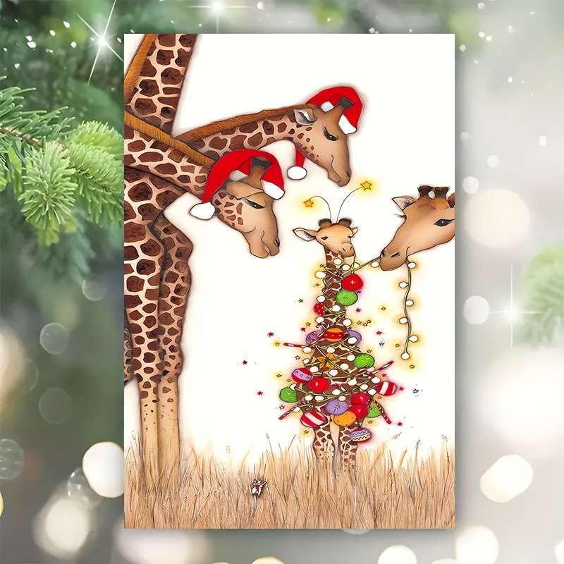 Greeting Cards Color 2Pc Red