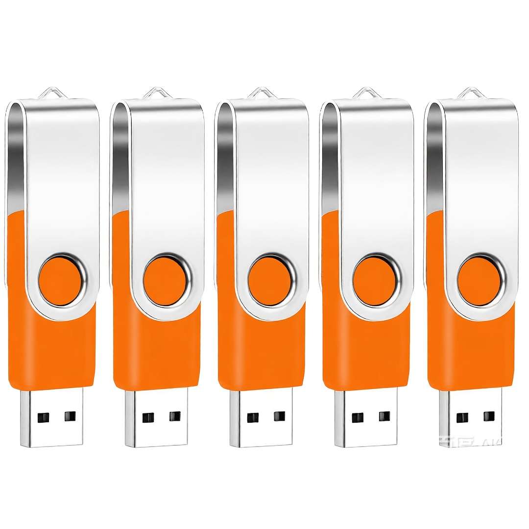 Usb Flash Drive Color 5 Pcs Red Storage 2Gb