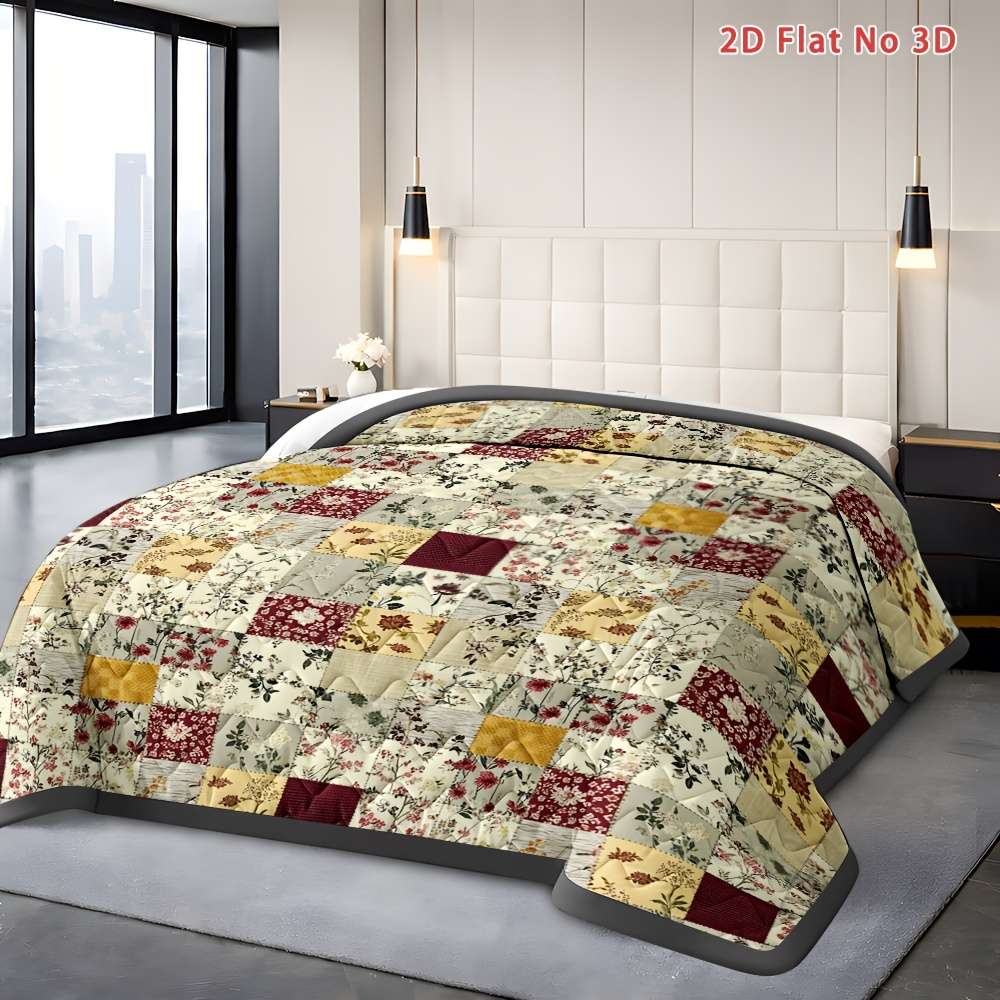 Blanket Thin QuiltMixed Color Size 229Cm*229Cm