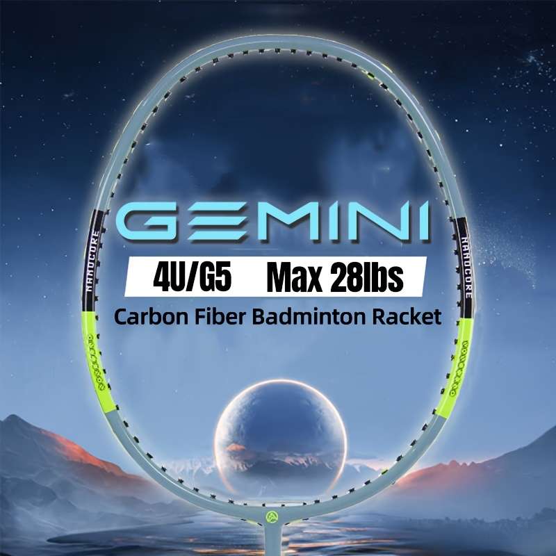 Badminton Racket Color Luminous 2Pcsfree Bag