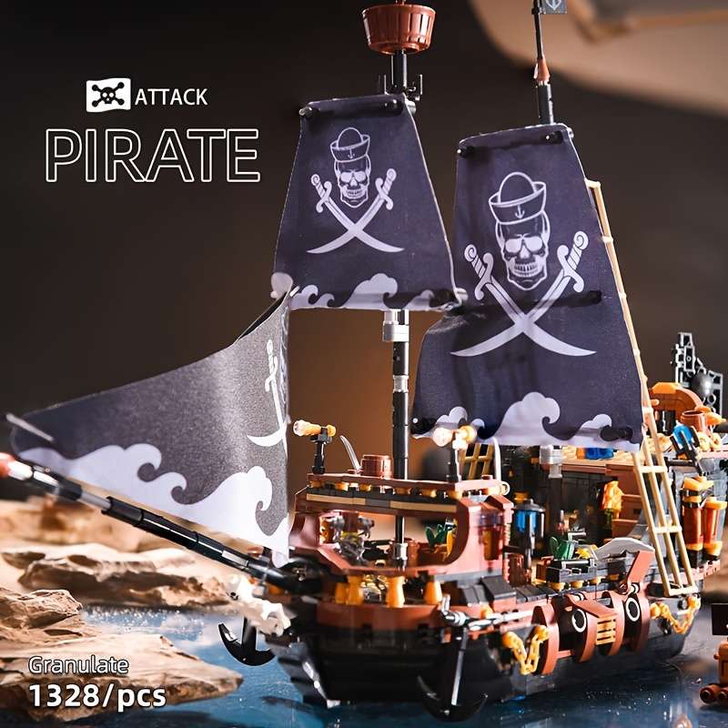 3D Jigsaw Puzzle Model Ship Color Corsair 1328Pcs