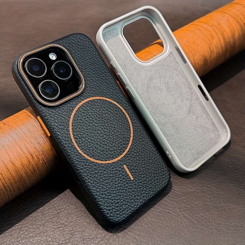 1Pc Light Grey For iPhone 12 Magnetic Wireless Charging Phone Case