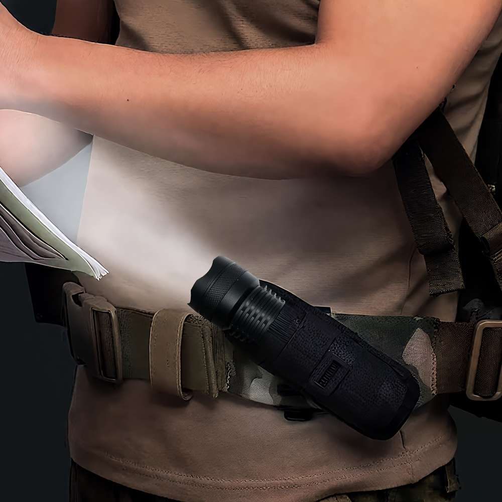 Premium 1Pc Usb Rechargeable Multifunctional Outdoor Handheld Flashlight Daily