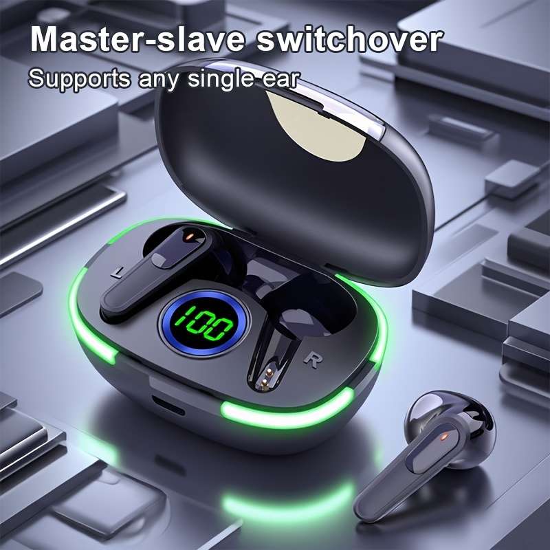 Rechargeable Wireless Earbuds Headphones Headset