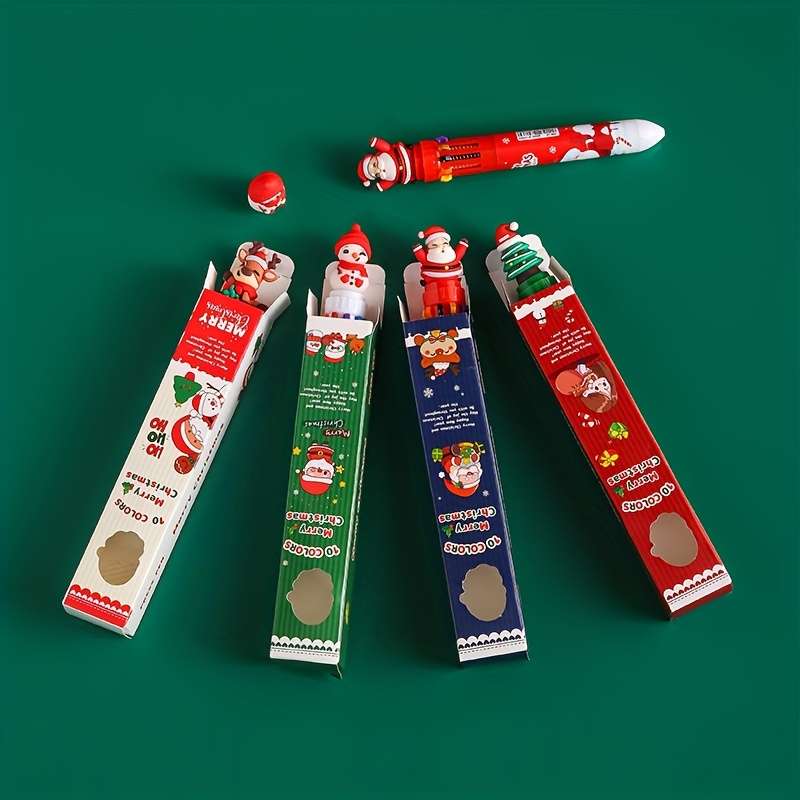 Christmas Decorations Style Christmas Ten Color Ballpoint Pen  Random Style