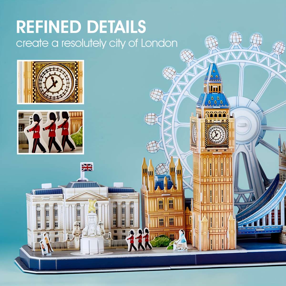 3D Building Model Puzzle Set Items London Cityline