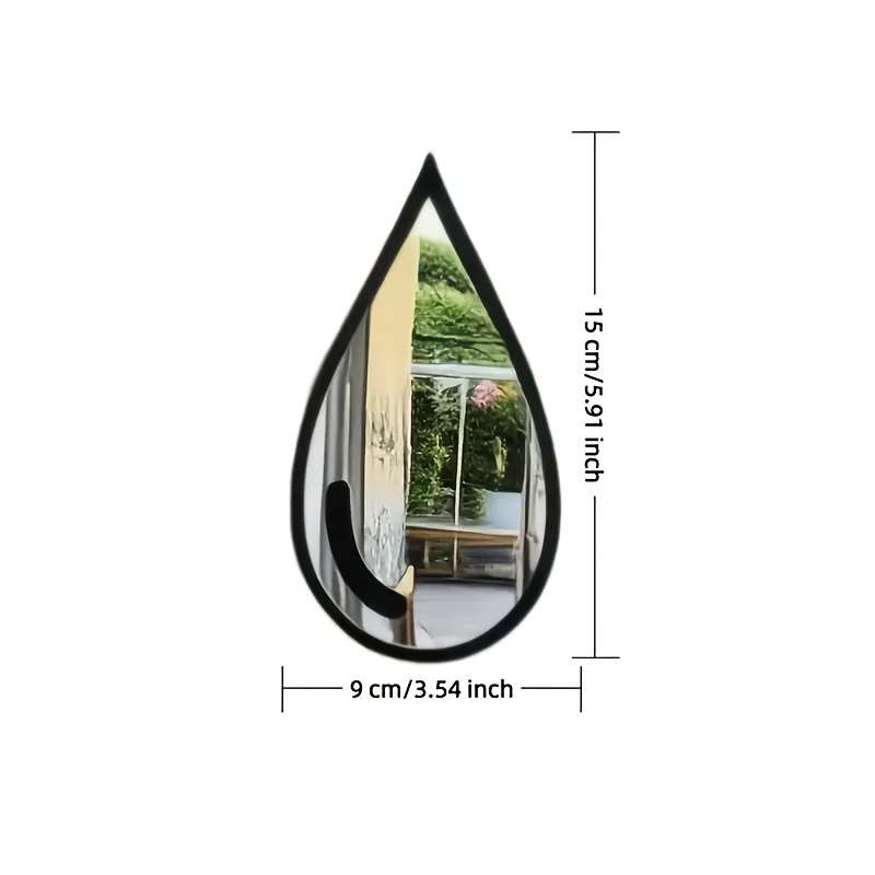 Wall Stickers Quantity Water Drop Mirror Stickers 6 Pack