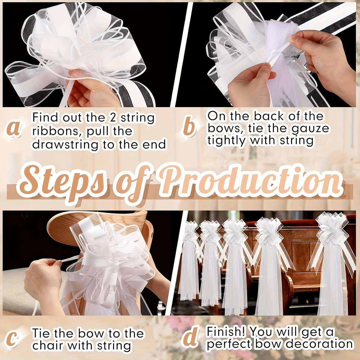 Wedding Supplies Color White Quantity 5 Set
