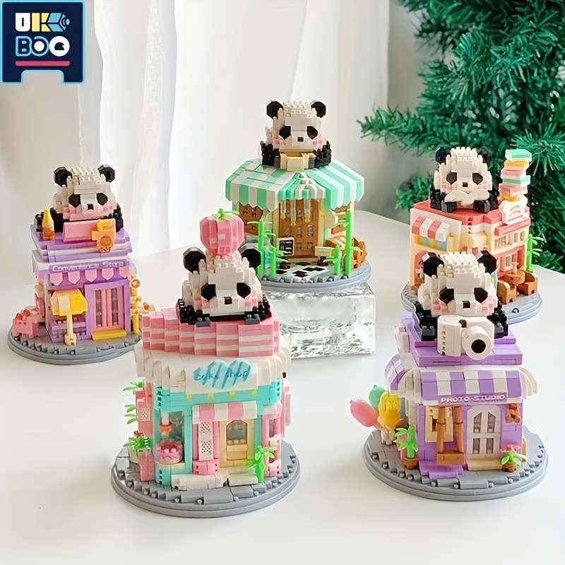 Building Toy Architectural Model Toy Set Style Coffee House