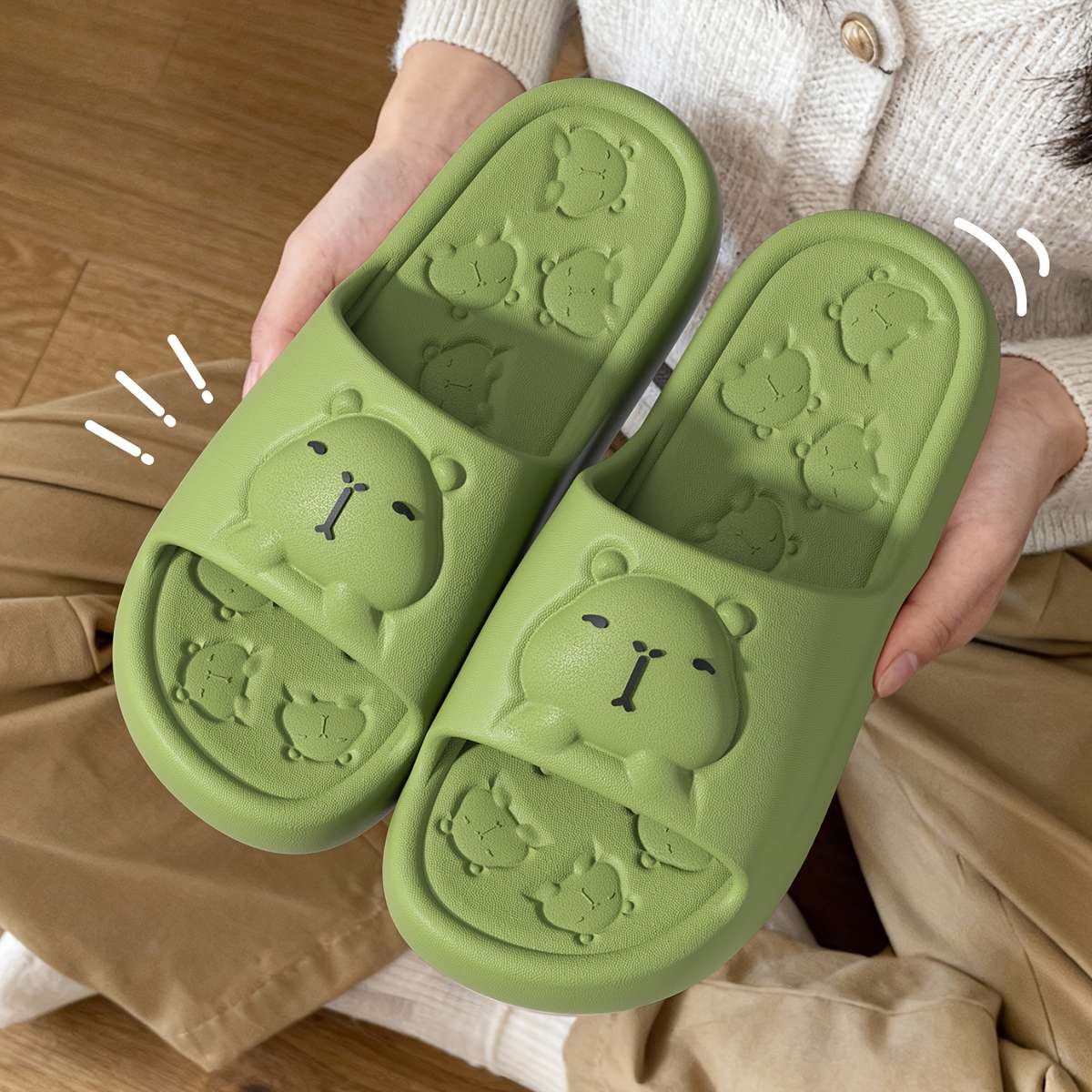 Sandals Color Mint Green Size Uk 1.5 2