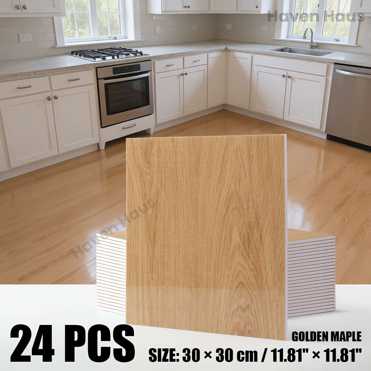 Self Adhesive Floor Stickers Sunset Cherry 12Pcs