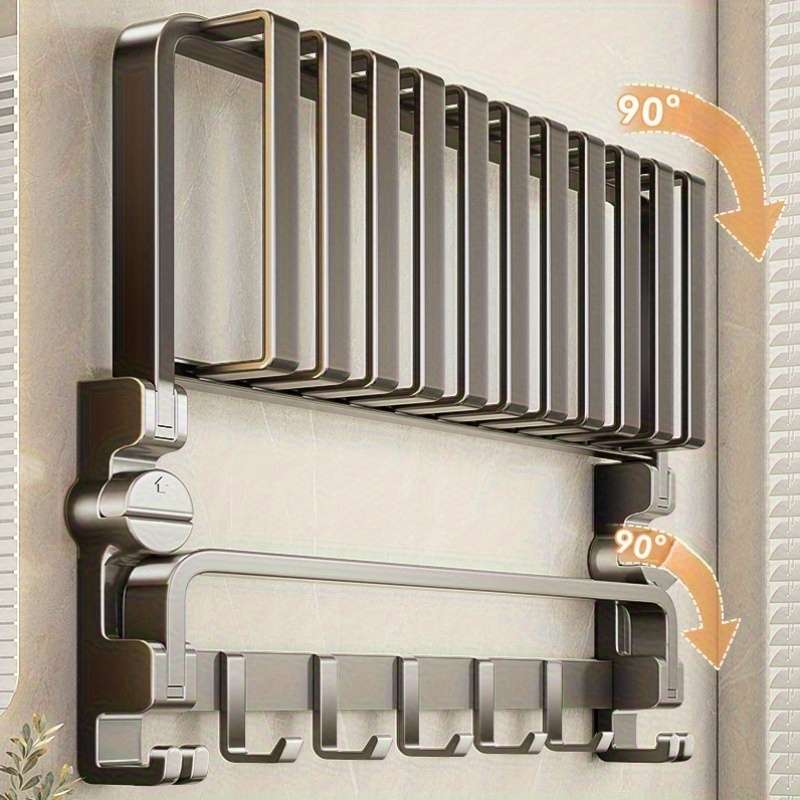 Bathroom Storage Rack Size Suction Cup Mesh Basket Towel Rack 7Piece Set