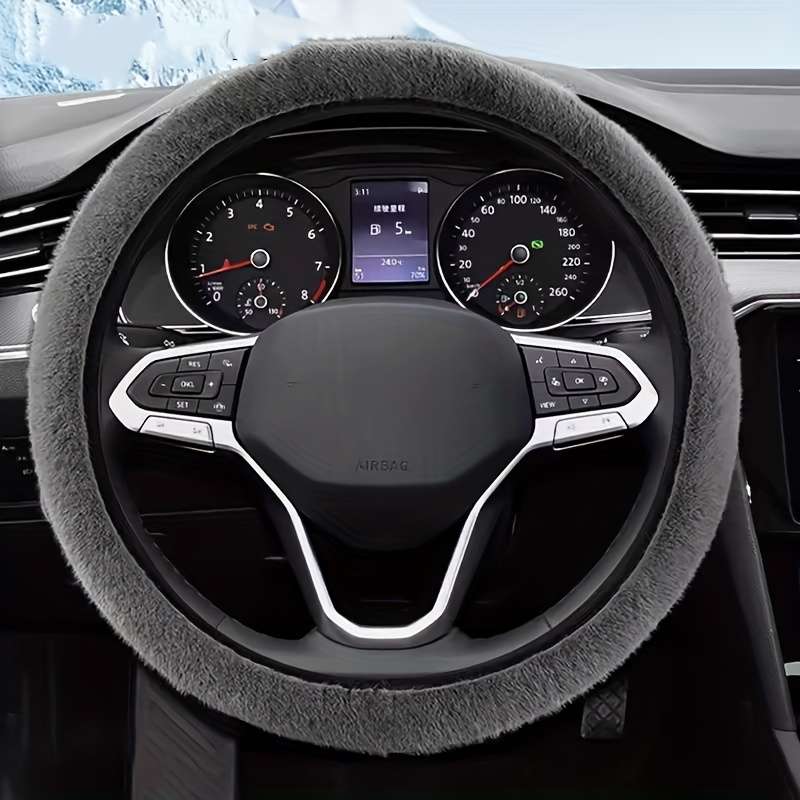 Car Steering Wheel Cover Grey Quantity