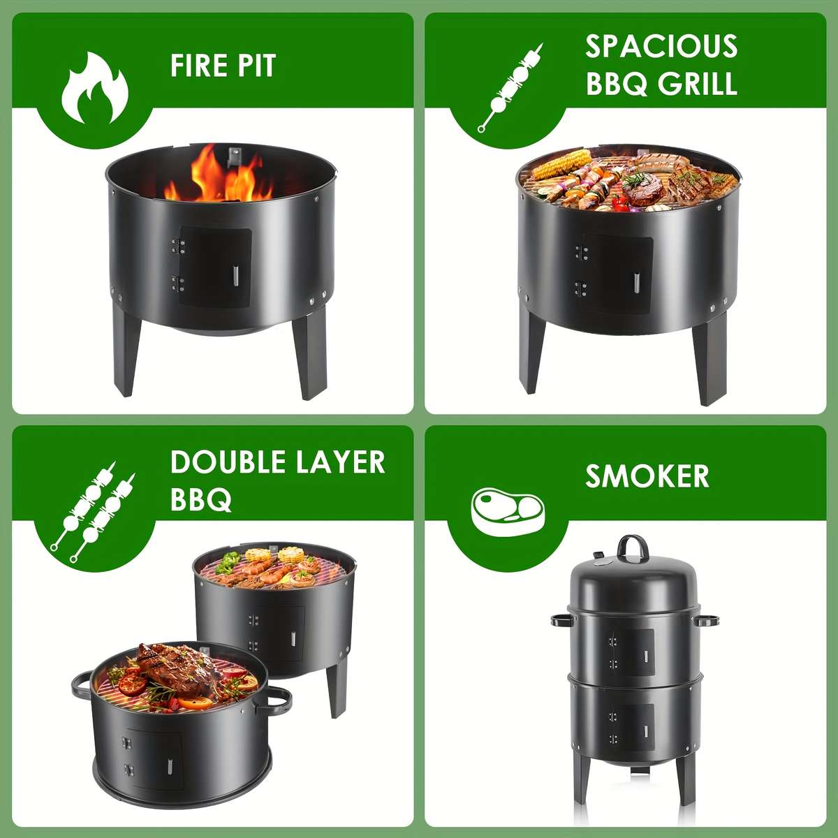 Barbecue Grill Color Black