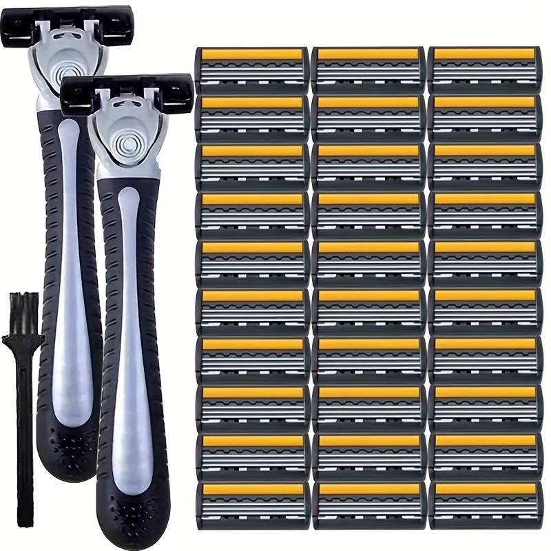 Shaver Color 2 Racks    40 Blades    Cleaning Brush