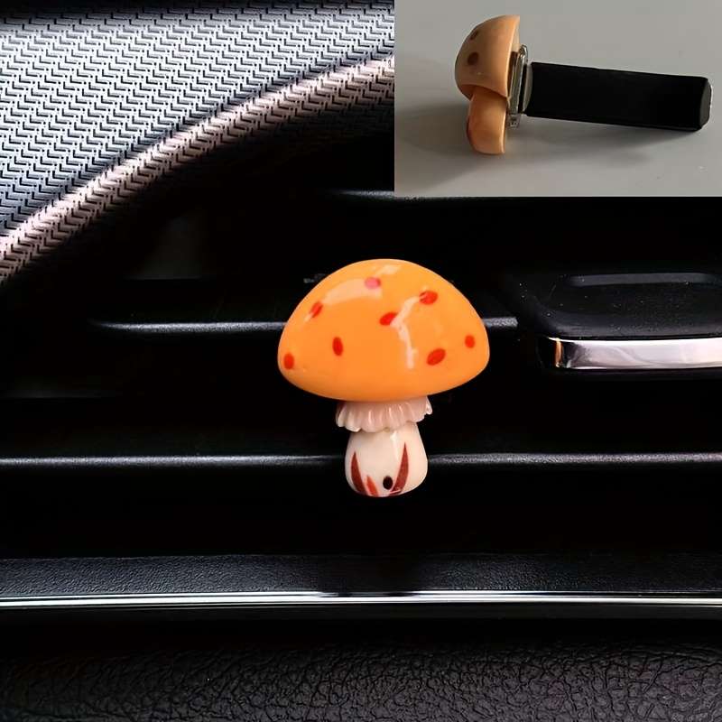 Car Interior Decor Style Double Mushroom 2Pcs