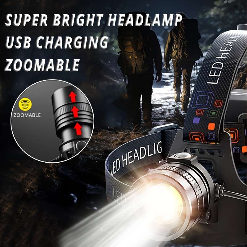 Headlamp Items With 2*18650 Battery