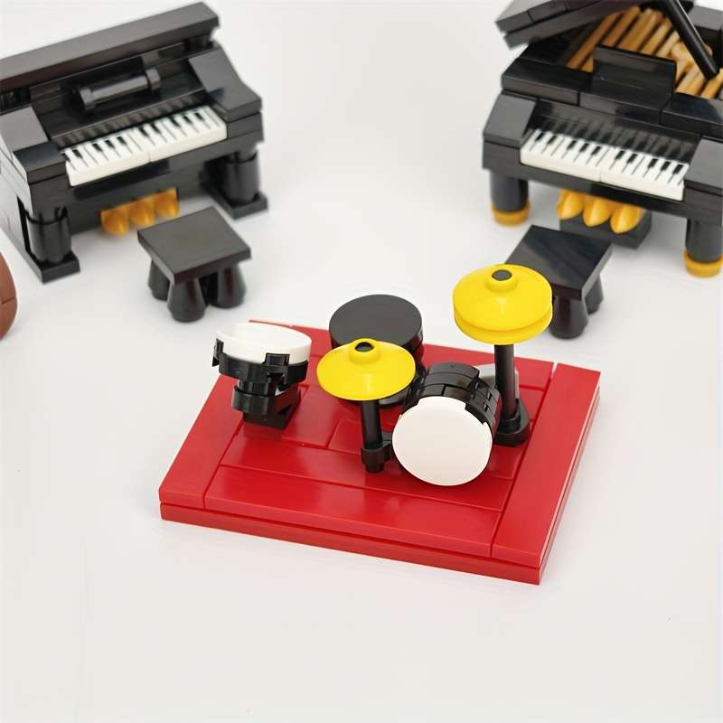 3D Puzzle Musical Instrument Model Style Drums And Cello