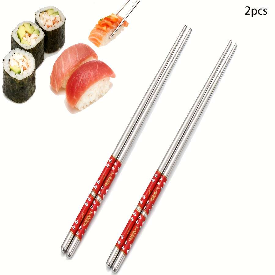 Chopsticks Color 2Pcs23 Square Chopsticks Decalswhite Purple