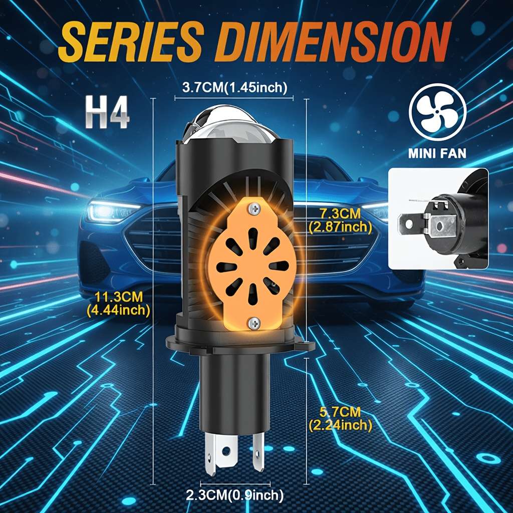Car Lights Model H4 Quantity 2Pcs