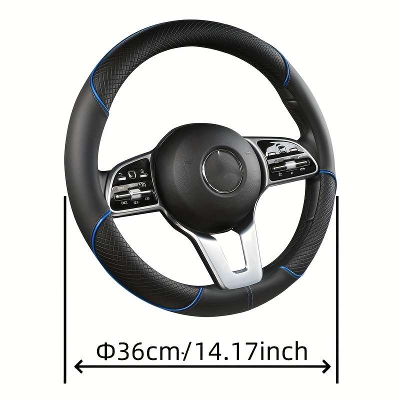 Car Steering Wheel Cover Orange (D Shaped)