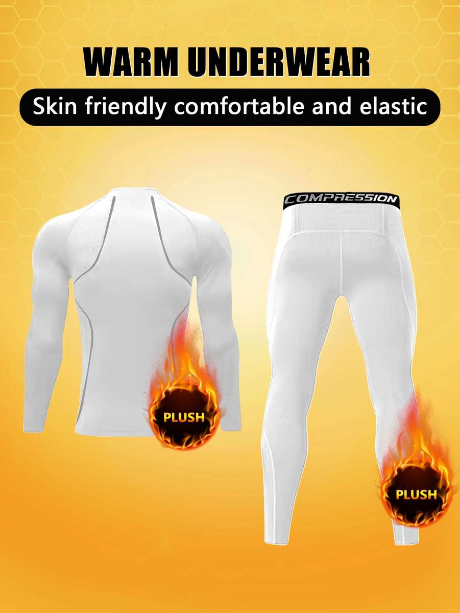 Thermal Underwear Color Black Sizexxl