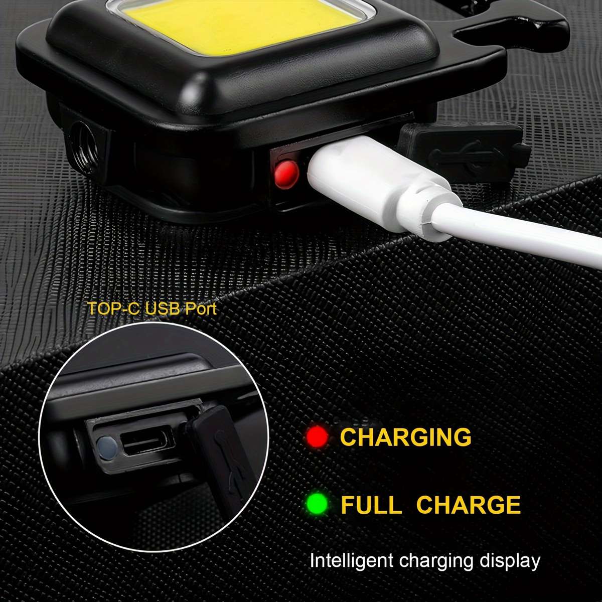 Versatile 1Pc Mini Pocket Led Flashlight Rechargeable Cob Home Reliable