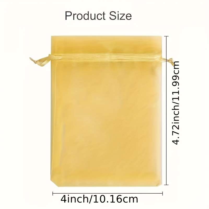Gift Bags Color Golden Size 7X9Cm