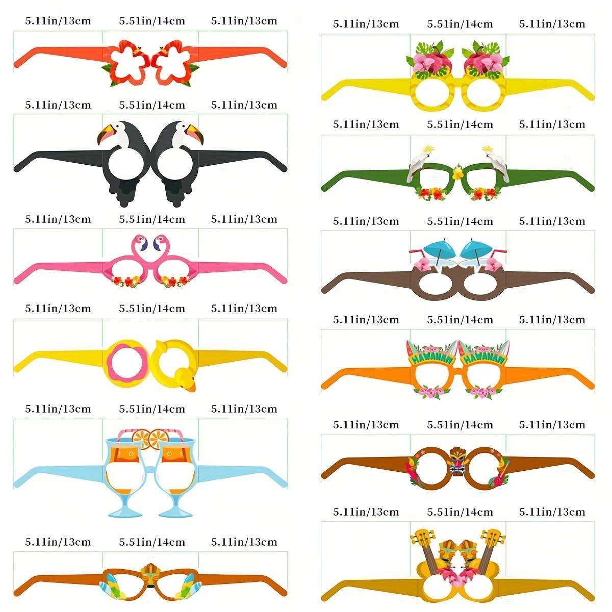 Kids Glasses 12Pcs Size One Size