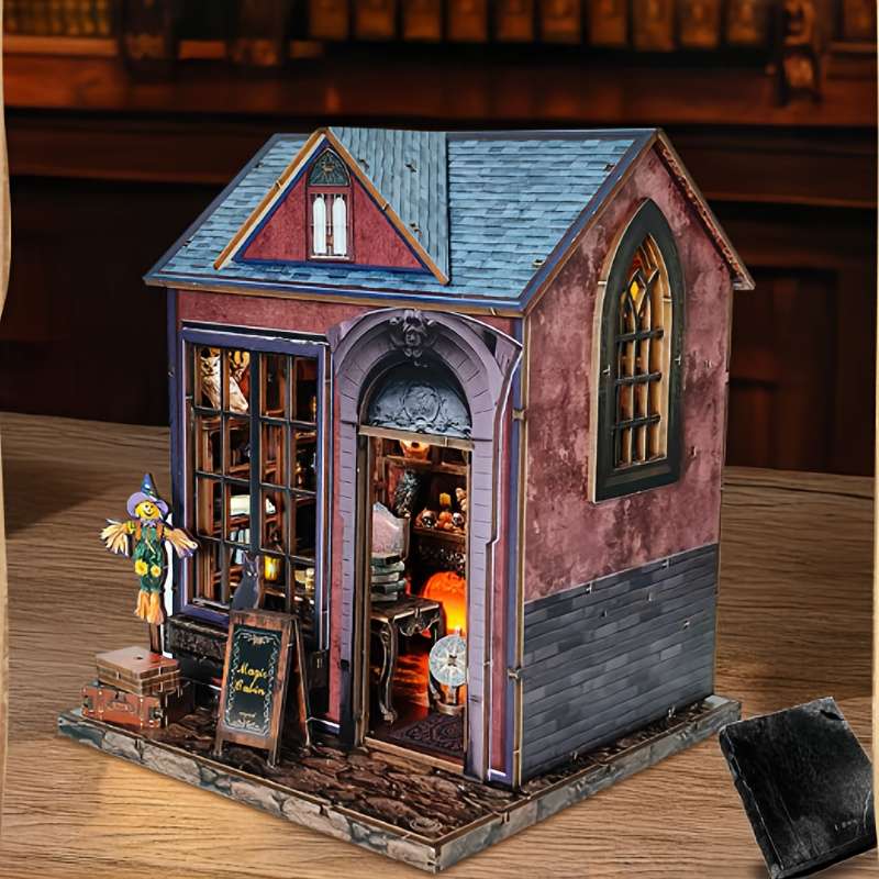 Building Toy Architectural Model Toy Set Style Dark House