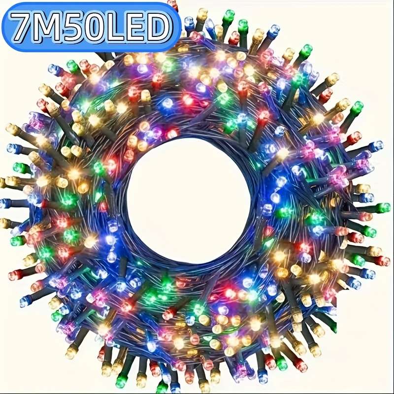 Christmas Lights Colorful Size 7M50Led