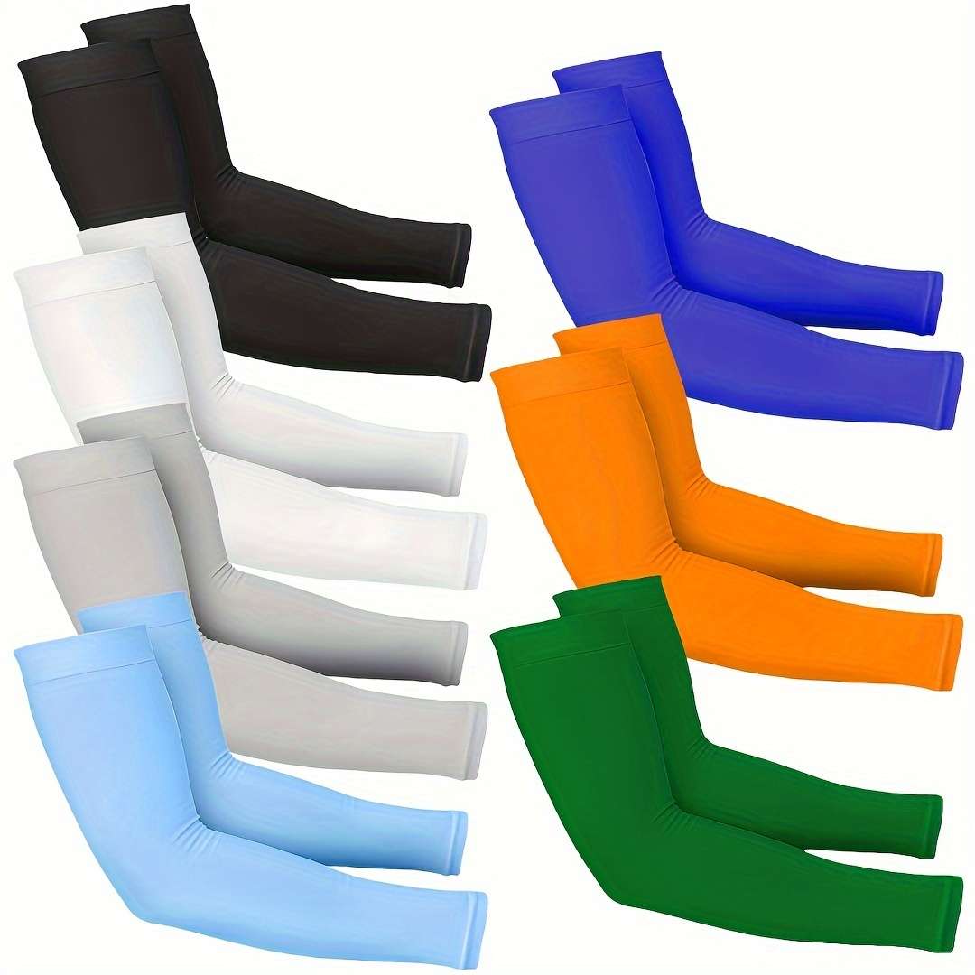 Sunscreen Sleeves Color 7 Pairs Of Black