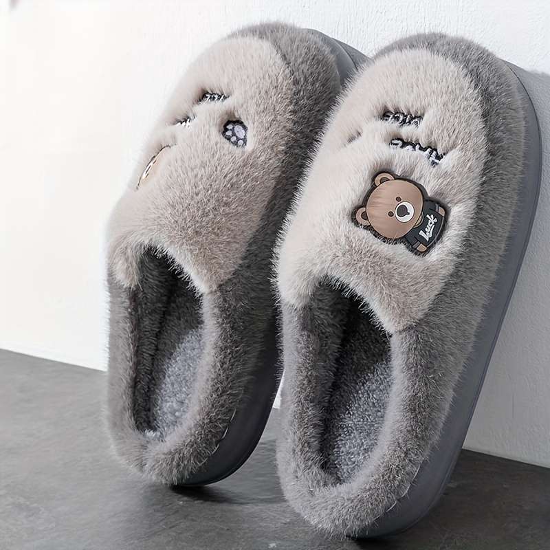 Cotton Slippers Color Grey Sizeuk 7.5-8