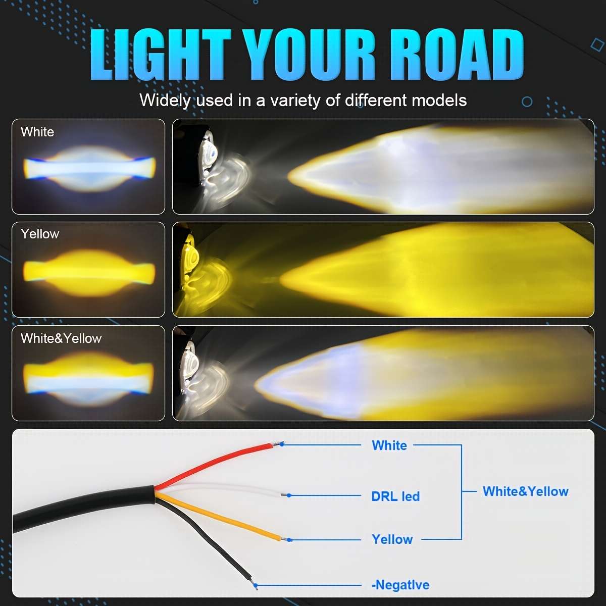 Car Lights Color Blue Quantity 2Pcs