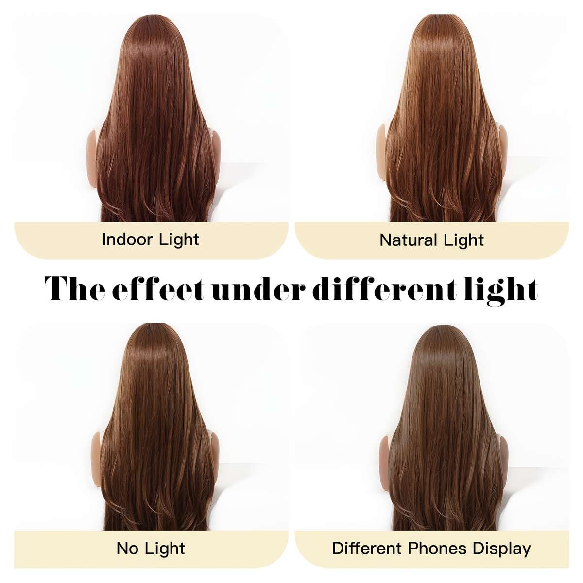 Women S Wigs Light Brown1 Hair Length81.28Cm