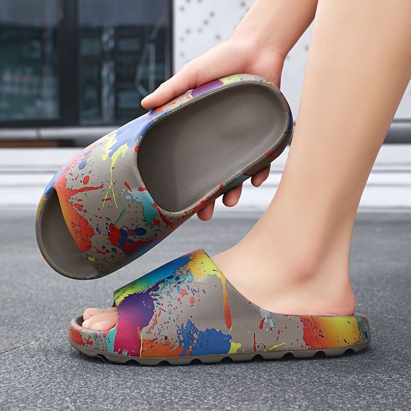 Men Slippers Summer Style Beige Color Size Uk 6.5 To 7
