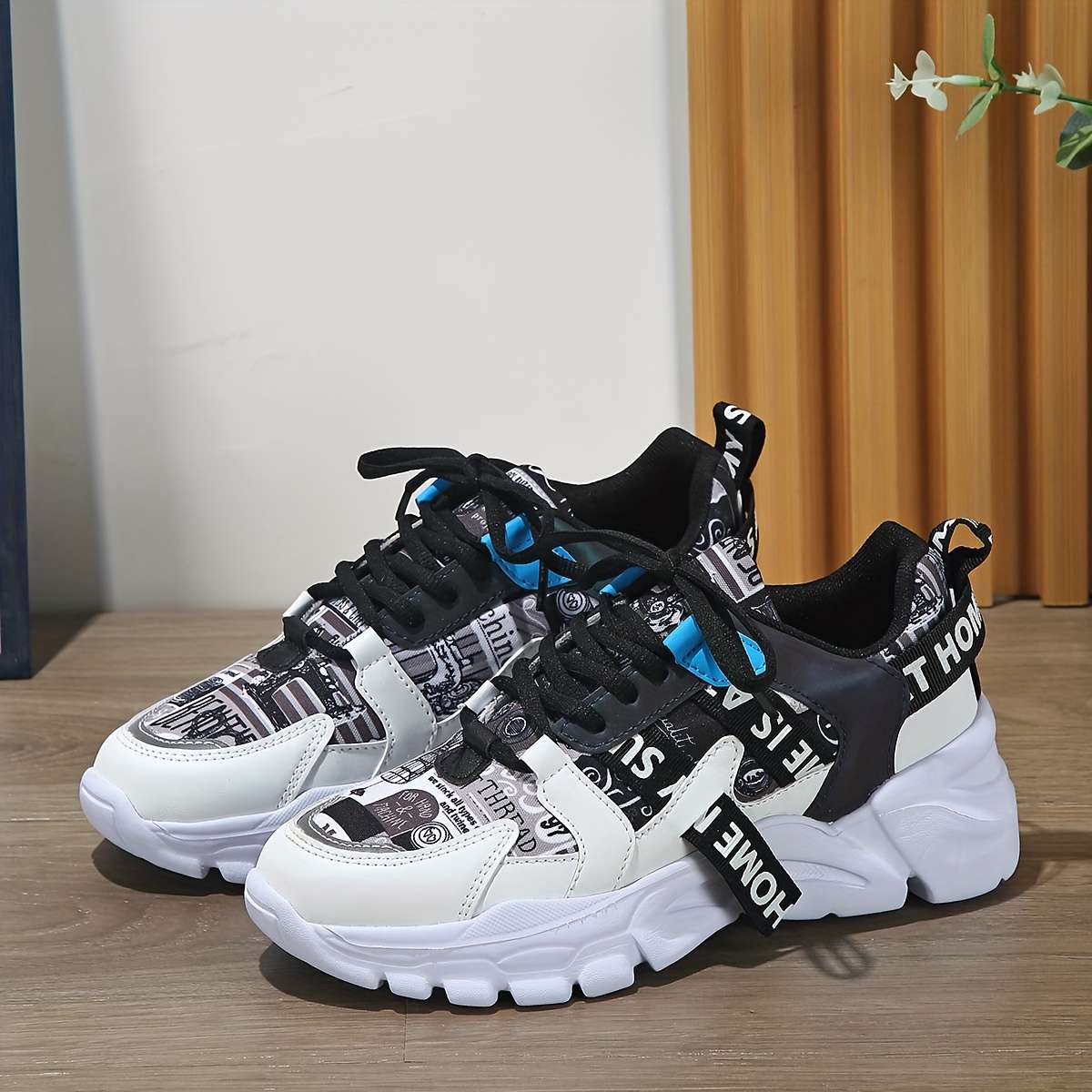 Sneakers Color White Black Red Sizeuk 7.5