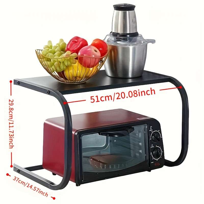 1pc Microwave oven storage rack kitchen multifunctional countertop oven rack household rice