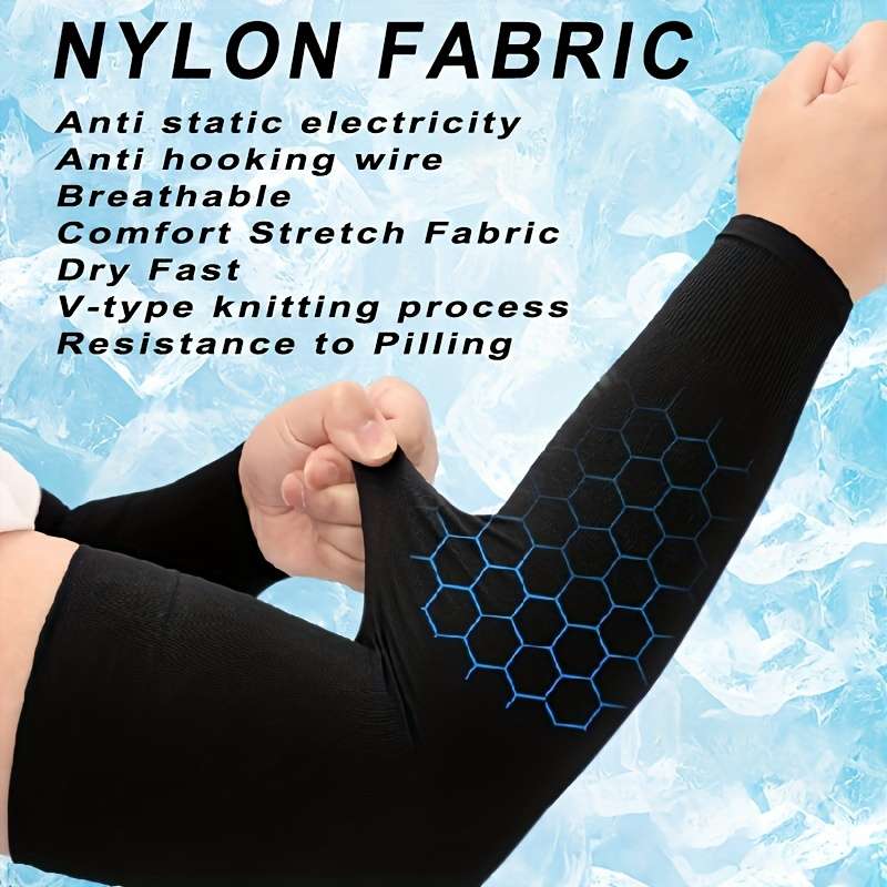Sunscreen Sleeves Color 5 Pairs Of White