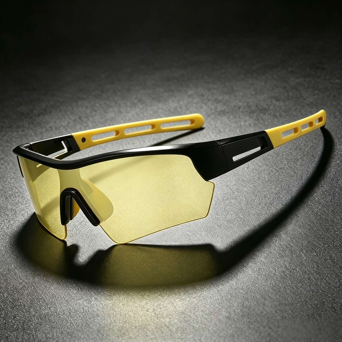 Cycling Glasses Color Black Frame Gray Lens  Glasses Cloth