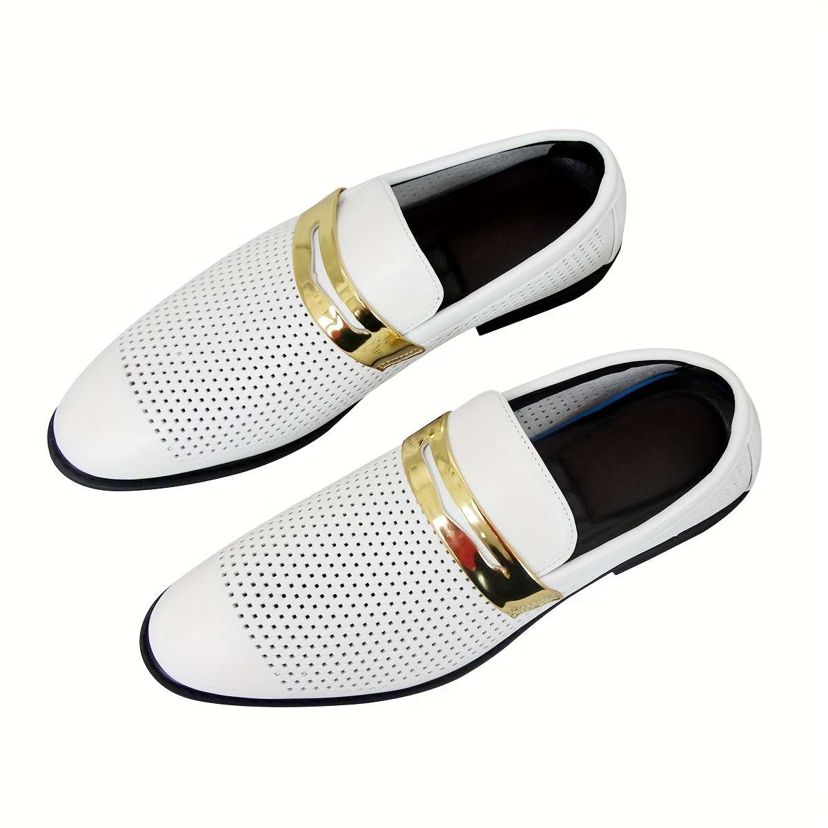 Mens Leather Shoes Color White Sizeuk 10