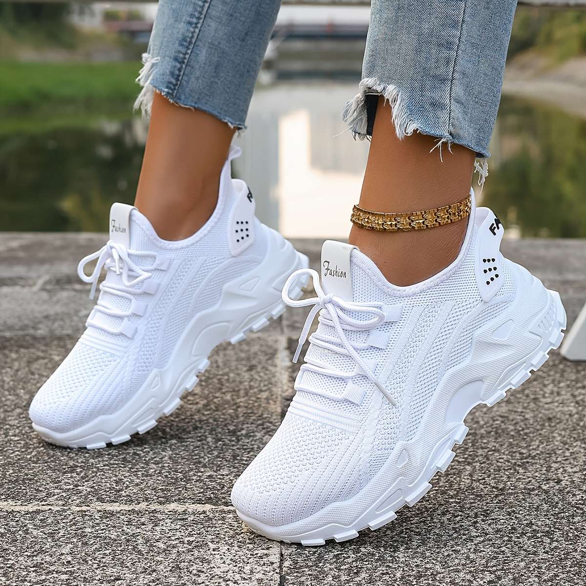 Women S Sneakers Color White Sizeuk 7.5