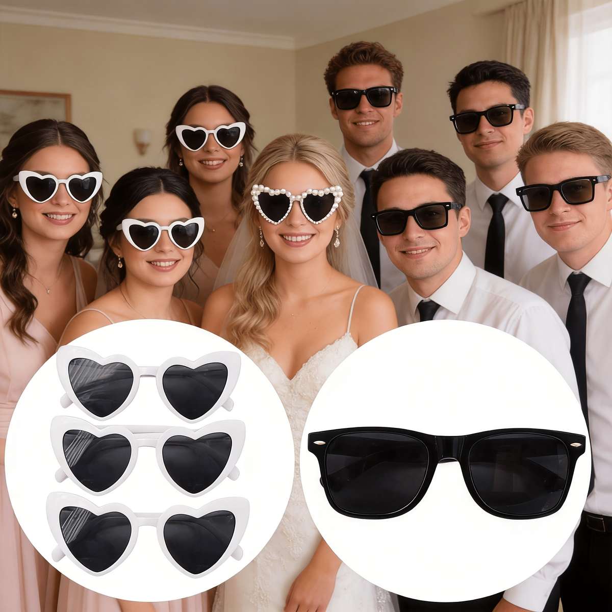 Wedding Supplies Color 10Pcs 5 White & 5 Black