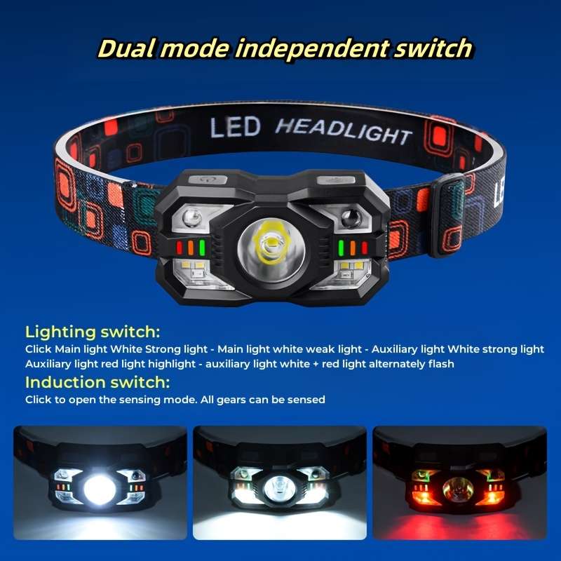 Headlamp Color Black 2Pcs