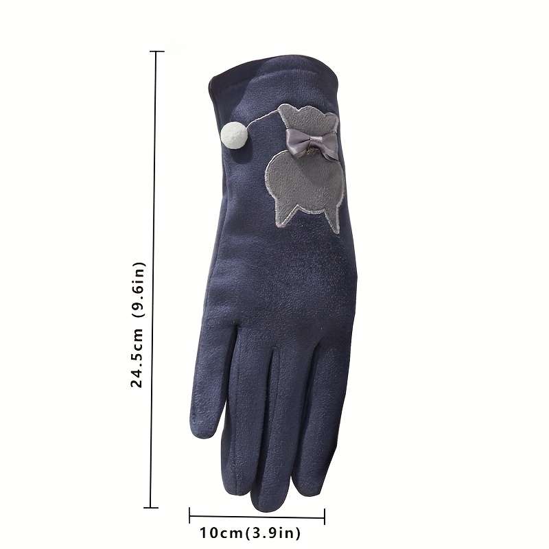 Gloves Color Gray 2 Pairs