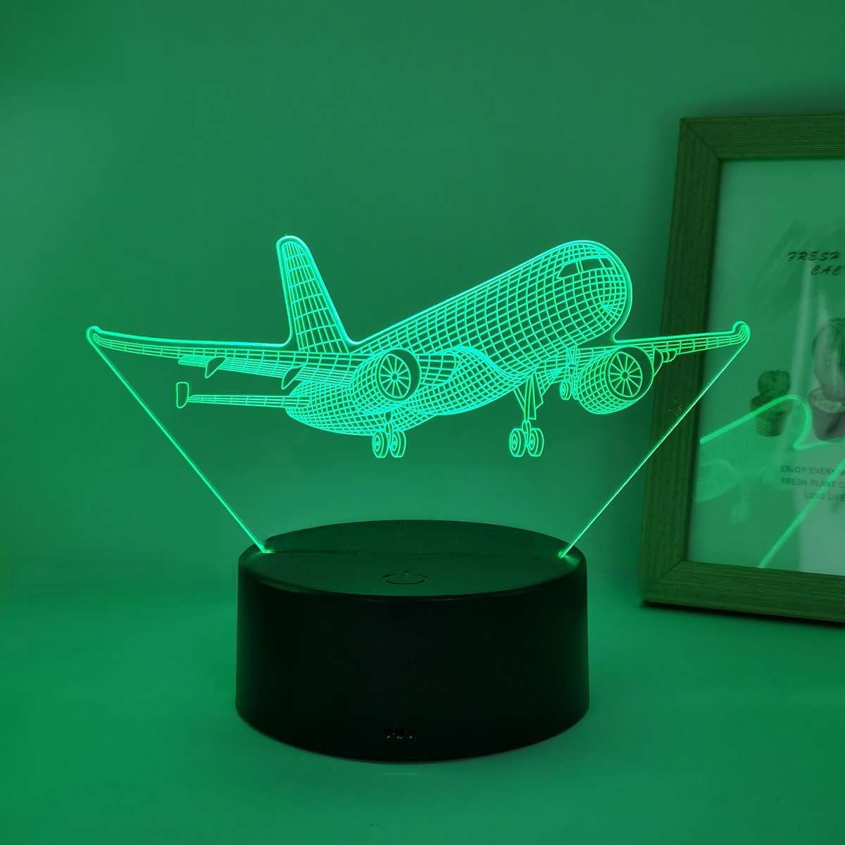 Night Light Style 7 Colors Touch Black Base