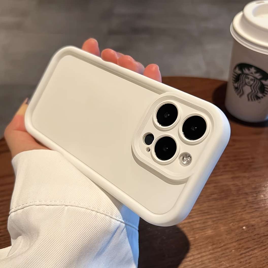 1Pc White For iPhone 12 Phone Case Phone Cover